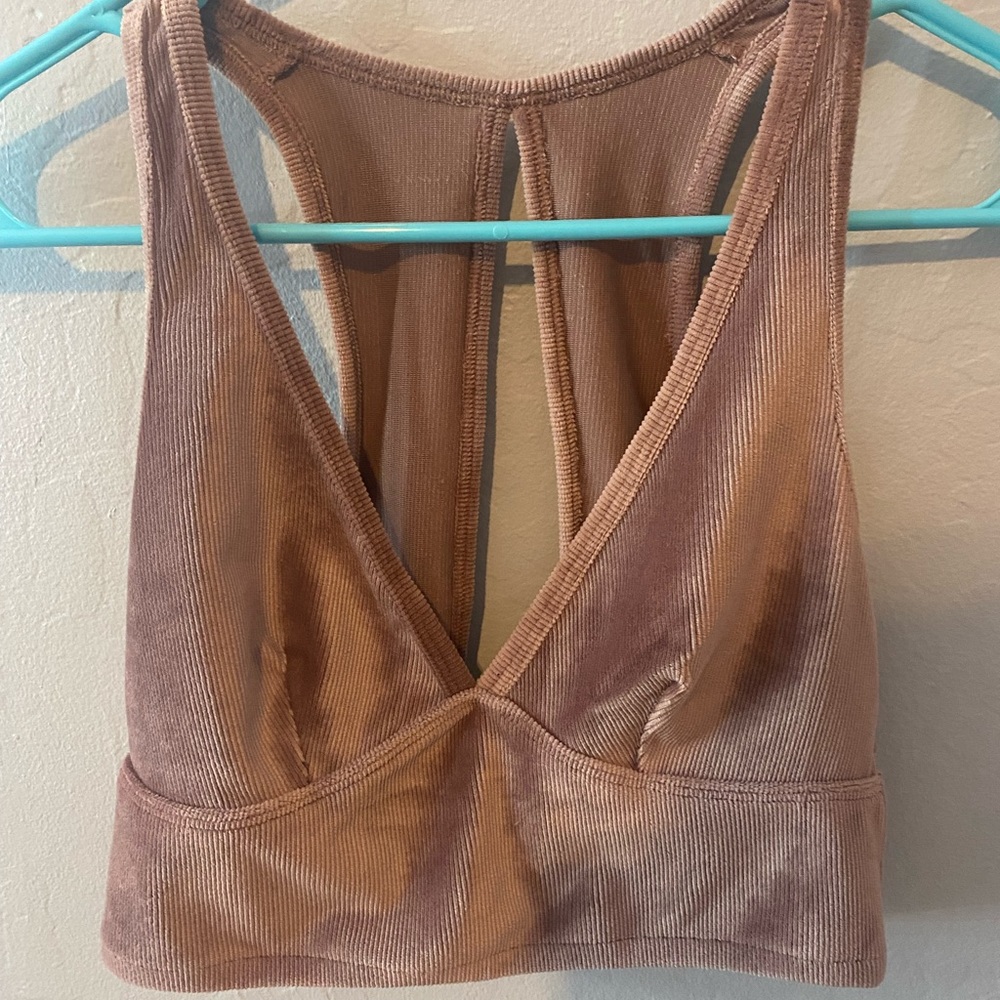 Nude pink Colsie velvet bralette